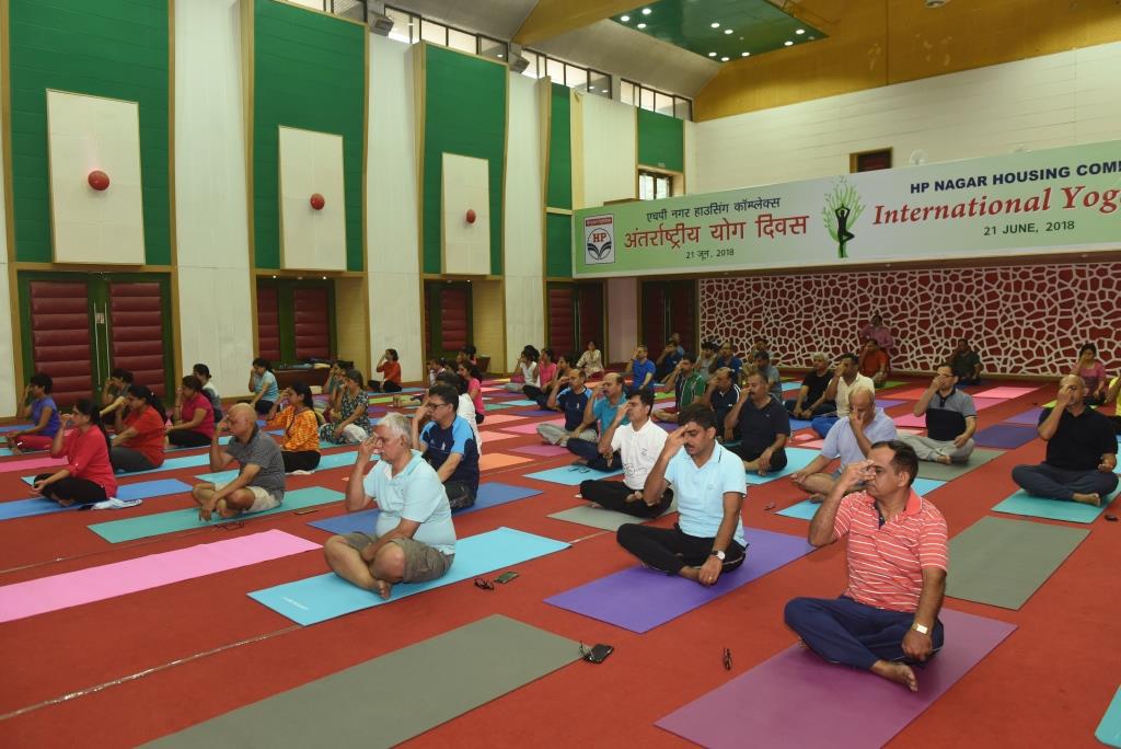 Celebration Of International Yoga Day At HPCL